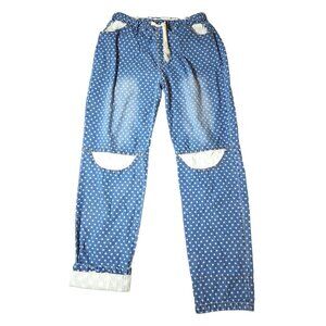 Women's Denimland Jeans Stars Drawstring Pull on Pants Denim Medium July Fourth